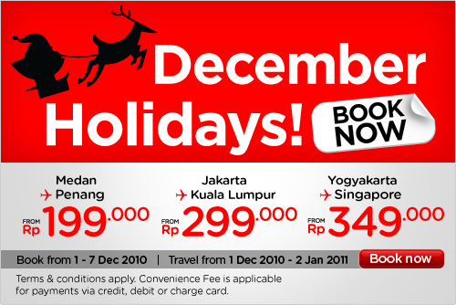 Air Asia Promo, December Holidays
