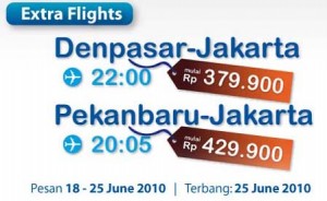 Mandala Air Extra Flight
